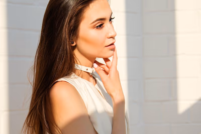 Eine attraktive, natürliche Frau