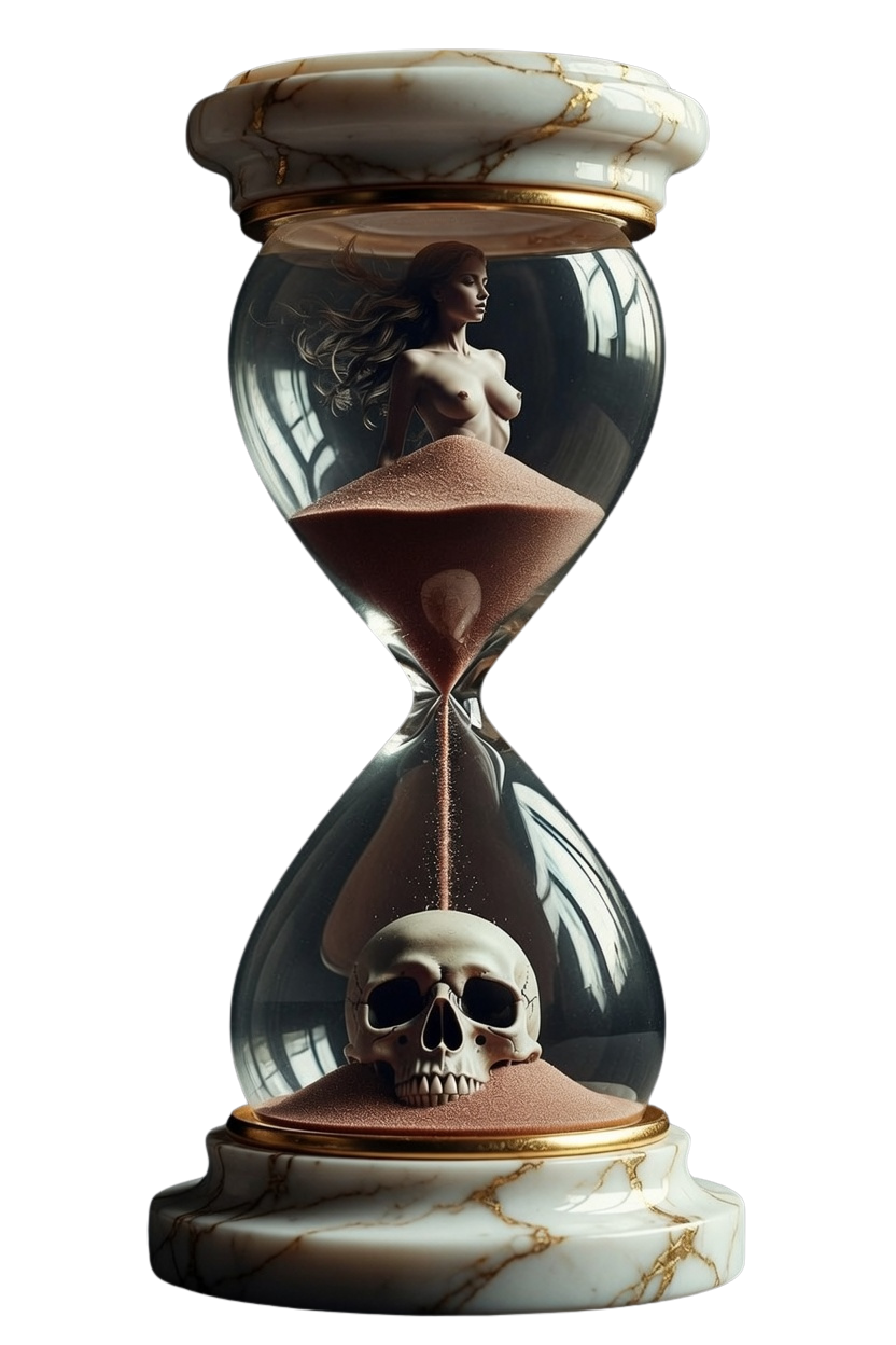 Luxuriöse Sanduhr als Symbol für wertvolle Zeit